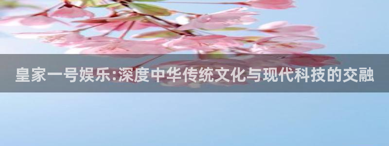 南宫NGf凯捷注册：皇家一号娱乐:深度中华传统文化与现代科技的交融